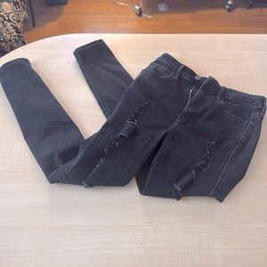 Hollister ultra high-rise super skinny black jeanss